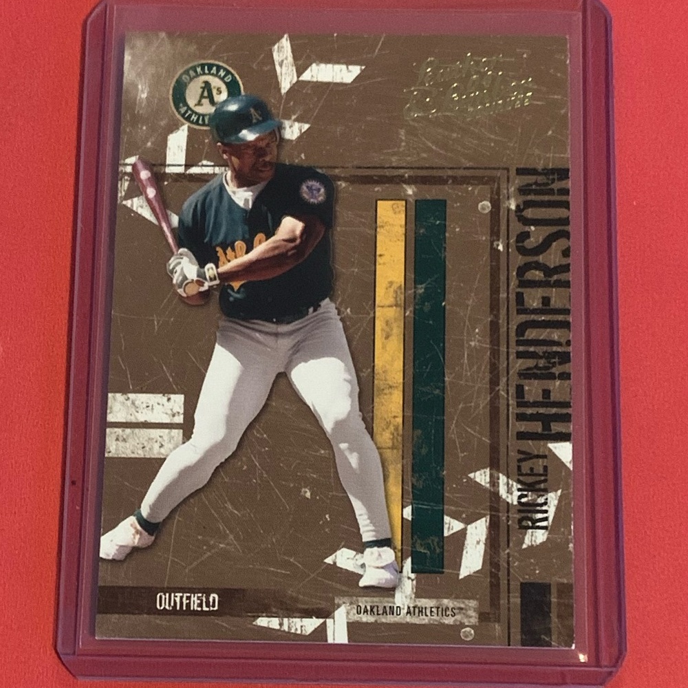 Rickey Henderson #109 2004 Donruss Leather & Lumber Baseball Trading Card